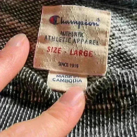 Champion Gray Marled Terry Pullover Sweatshirt - Picture 4 of 4